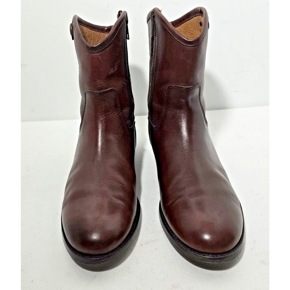 Women's Frye Melissa Button Short 2 Boots Brown Size 8B - Picture 2 of 12